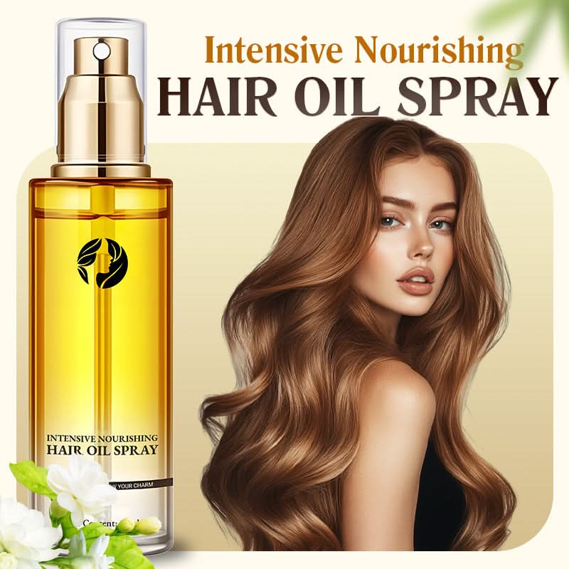 🎉Nieuwjaars Cadeau 50% KORTING!✨Intensieve Voedende Haarolie Spray: 6S Directe Glans + 24U Hydratatie – Verkleint Gespleten Punten & Kroeshaar!