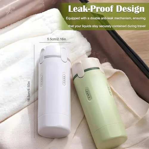 🌞Fris De Lente In Met 50% Korting!🧴4-in-1 Hervulbare Reisflessen Set – Lekvrij, Compact & Georganiseerd: Perfect Voor Reizen/Vakantie! - Image 6