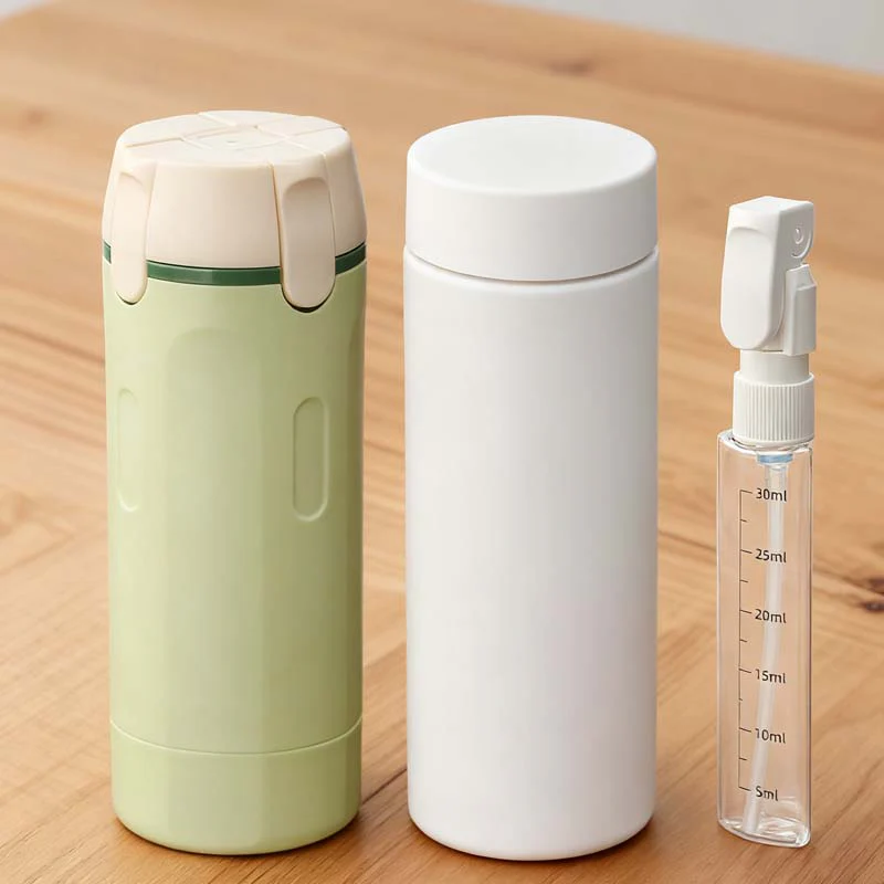 🌞Fris De Lente In Met 50% Korting!🧴4-in-1 Hervulbare Reisflessen Set – Lekvrij, Compact & Georganiseerd: Perfect Voor Reizen/Vakantie! - Image 9