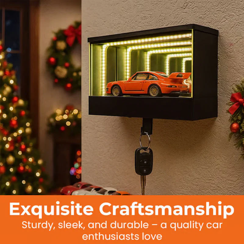 Infinity Mirror LED Garage Key Holder - Image 3