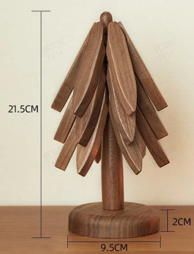 🎉 Hot Sale! 50% KORTING! 🎉 Geïsoleerde Houten Kerstboom Onderzetters – Stylish Bescherming + Leuk Cadeau!