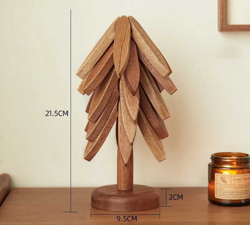 🎉 Hot Sale! 50% KORTING! 🎉 Geïsoleerde Houten Kerstboom Onderzetters – Stylish Bescherming + Leuk Cadeau! - Image 4