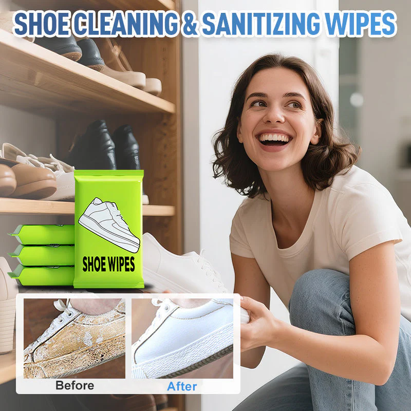 💖Snel Schoon Schoendoekjes | Geen Water Nodig, Krachtig Reinigend!