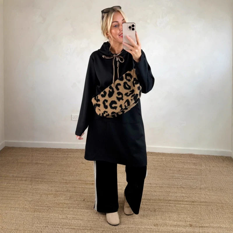 💃 Oversized Hoodiejurk met Zakken – Capuchon met Trekkoord & Veelzijdig voor Herfst/Winter! ✨ - Image 5