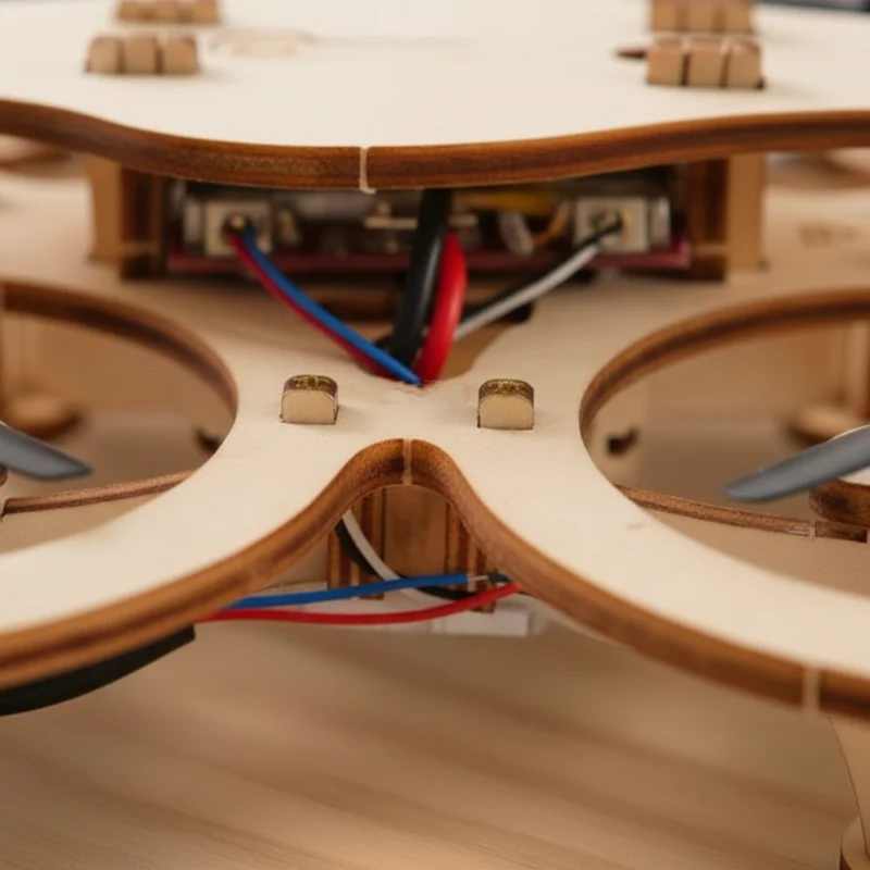 🎉Nieuwjaars Cadeau 50% KORTING!🛩️Kinderen DIY Houten Drone Bouwset: Beginner-Vriendelijk & Veilig – Bouw Je Eigen Drone Met STEM-Lerend! - Image 8