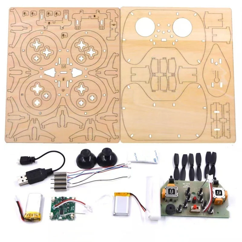 🎉Nieuwjaars Cadeau 50% KORTING!🛩️Kinderen DIY Houten Drone Bouwset: Beginner-Vriendelijk & Veilig – Bouw Je Eigen Drone Met STEM-Lerend! - Image 9