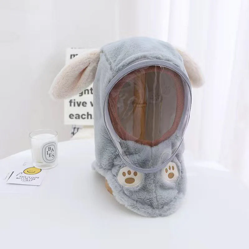 🐻🧣 Kinder Wintermuts met Afneembaar Winddicht Masker – Schattige Beertjesoren, Warm Kunstmatig Konijnenbont & Multifunctioneel Voor Koude Dagen! - Image 12