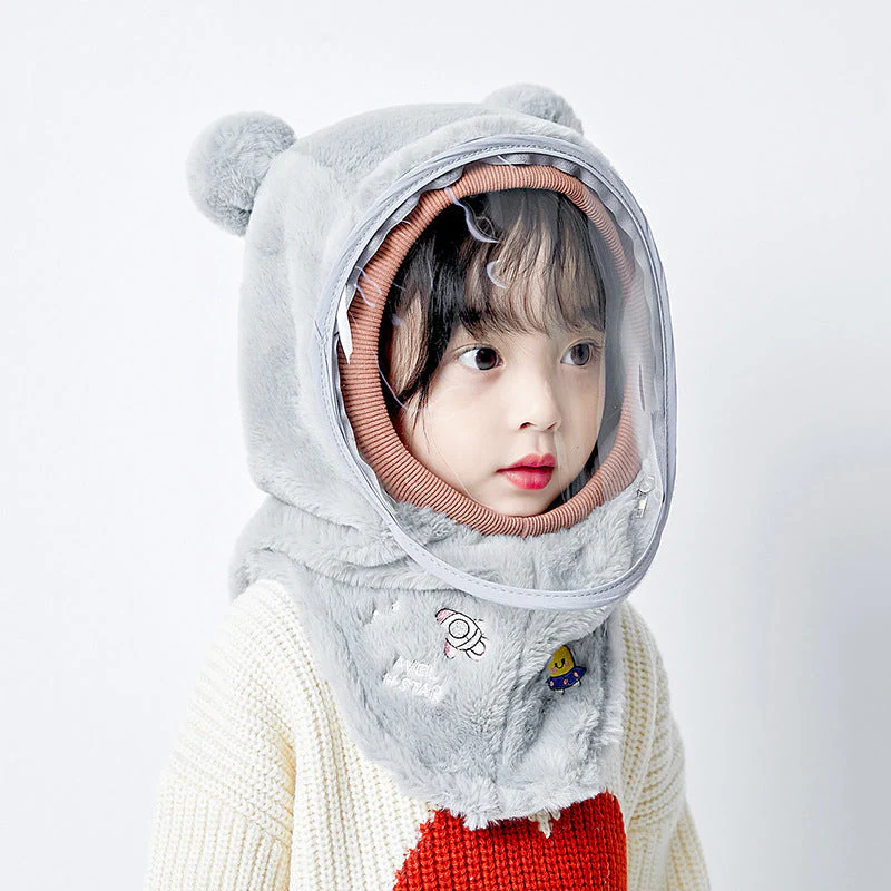 🐻🧣 Kinder Wintermuts met Afneembaar Winddicht Masker – Schattige Beertjesoren, Warm Kunstmatig Konijnenbont & Multifunctioneel Voor Koude Dagen! - Image 18