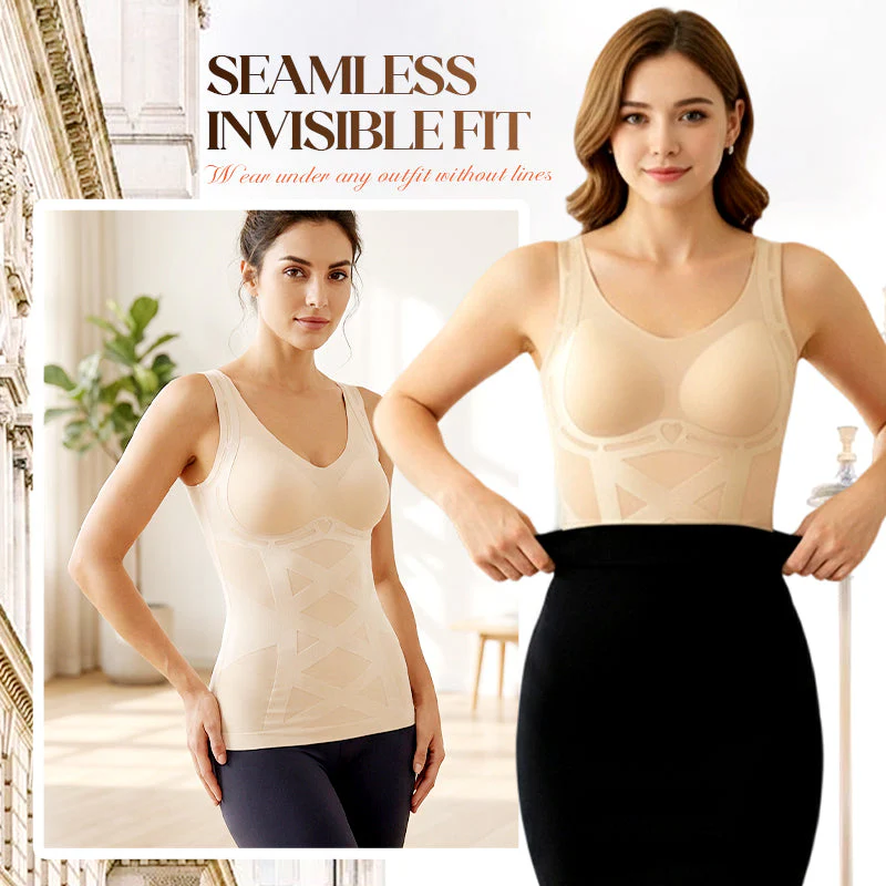 🎉Nieuwjaars Cadeau 50% KORTING!💕Naadloze Corrigerende Camisole met Ingebouwde BH – Vormgevend & Houdingsverbeterend! - Image 5