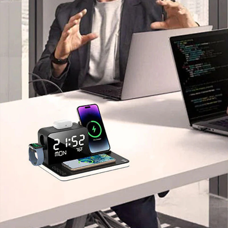 💘Valentijnsaanbieding: 50% Korting!🔥7-in-1 Draadloos Laadstation – Alles-in-één Oplossing voor je Bureau! - Image 6