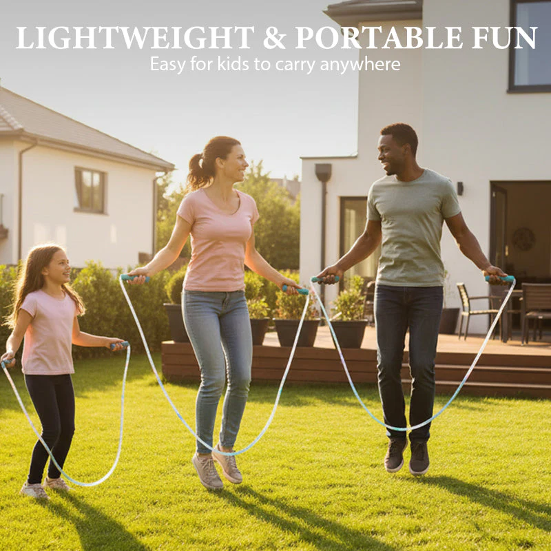 🎉Nieuwjaars Cadeau 50% KORTING!✨LED-verlicht Springtouw voor Kinderen – Dynamische Lichtshow + Verstelbare Lengte: Actief Spel Zelfs in Het Donker! - Image 5