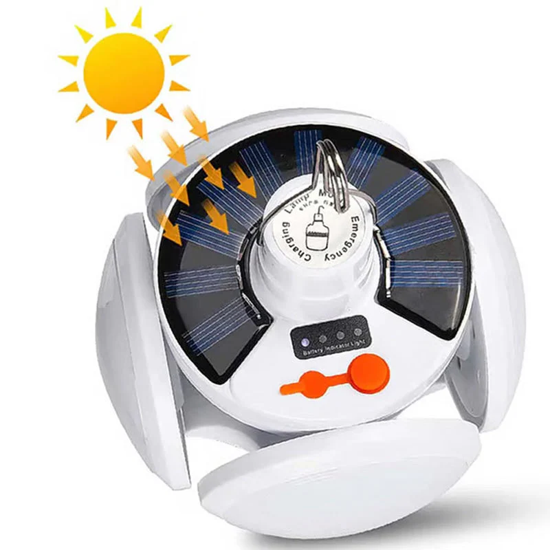 🎉Nieuwjaars Cadeau 50% KORTING!⚽Opvouwbare Zonne-Lamp (Voetbalvorm): Multifunctioneel & Waterdicht – 360° Verlichting Voor Buiten!