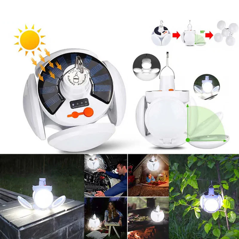🎉Nieuwjaars Cadeau 50% KORTING!⚽Opvouwbare Zonne-Lamp (Voetbalvorm): Multifunctioneel & Waterdicht – 360° Verlichting Voor Buiten! - Image 4