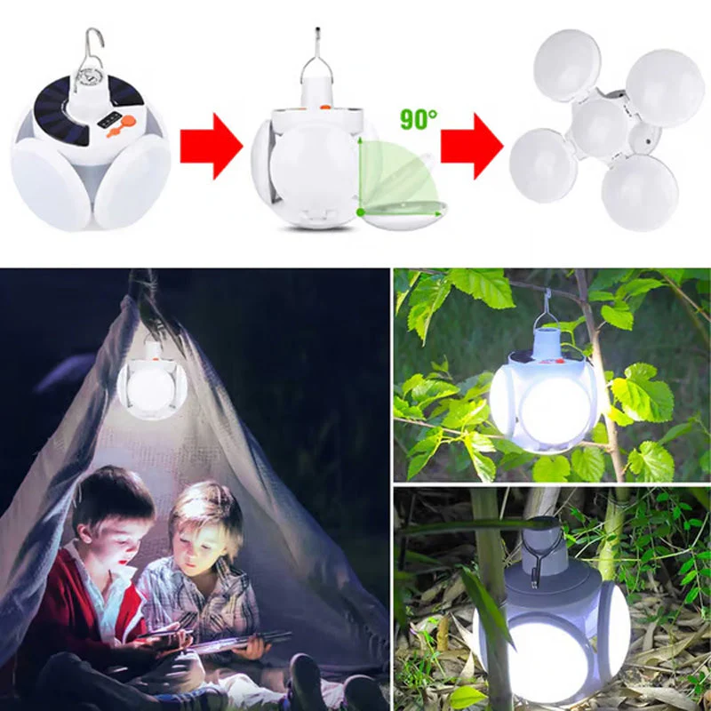 🎉Nieuwjaars Cadeau 50% KORTING!⚽Opvouwbare Zonne-Lamp (Voetbalvorm): Multifunctioneel & Waterdicht – 360° Verlichting Voor Buiten! - Image 5