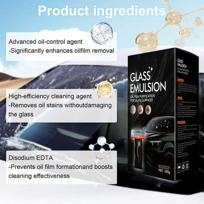 🎉Nieuwjaars Cadeau 50% KORTING!💧Handreiniger voor Oliefilm op Glas – Snelle Verwijdering, Kristalhelder Zicht & Veiliger Rijden! - Image 5