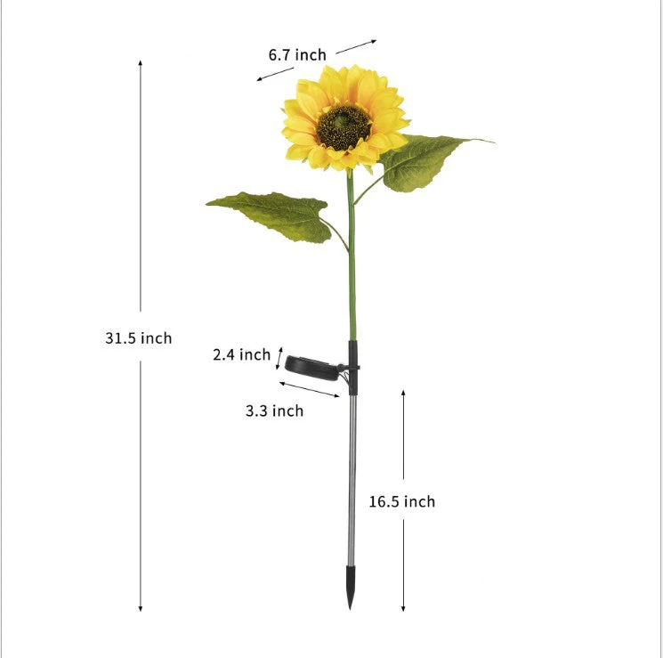 ⏳Tijdelijke aanbieding⏰Zonnebloem Solar Tuinpaal Led-verlichting🌻 - Image 10