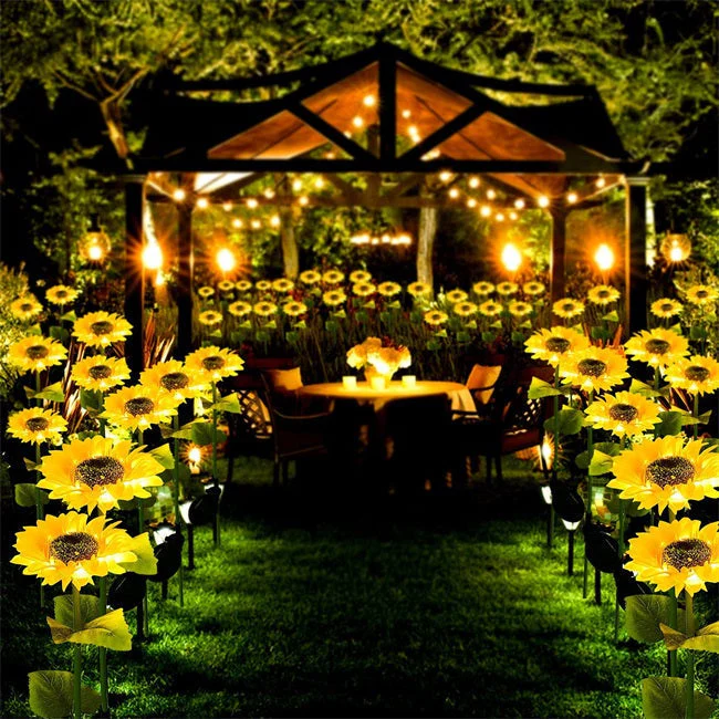⏳Tijdelijke aanbieding⏰Zonnebloem Solar Tuinpaal Led-verlichting🌻 - Image 2
