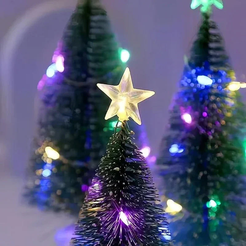 ✨ LED Mini Kerstboom Met Ster – Meerkleurige Lichten, Draadloos & Compact (Direct Kerstsfeer Op Tafel!) - Image 5