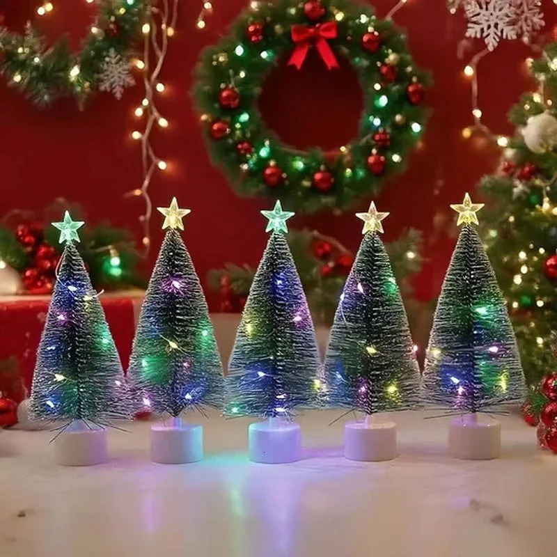 ✨ LED Mini Kerstboom Met Ster – Meerkleurige Lichten, Draadloos & Compact (Direct Kerstsfeer Op Tafel!) - Image 6