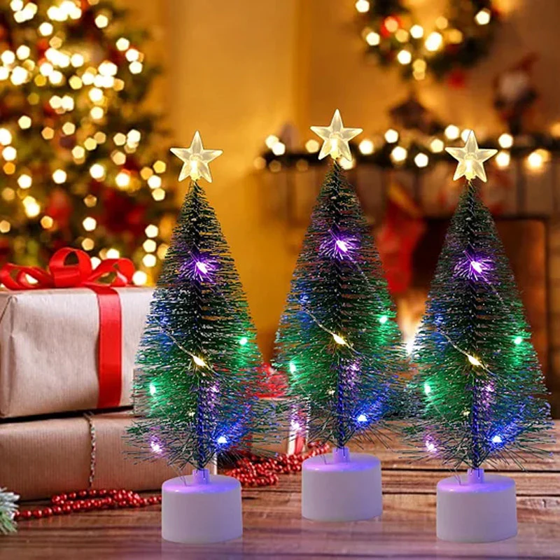 ✨ LED Mini Kerstboom Met Ster – Meerkleurige Lichten, Draadloos & Compact (Direct Kerstsfeer Op Tafel!) - Image 8
