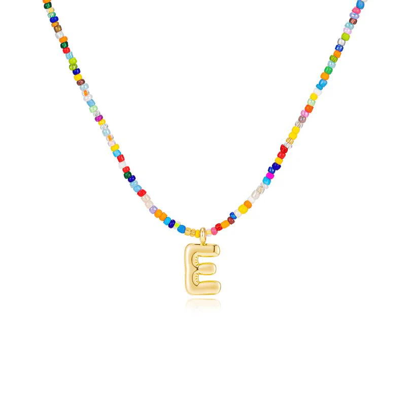 💜LAST DAY PROMOTION - 50%OFF💜 Letter Beaded Necklace for Women🔤A-Z - Image 17