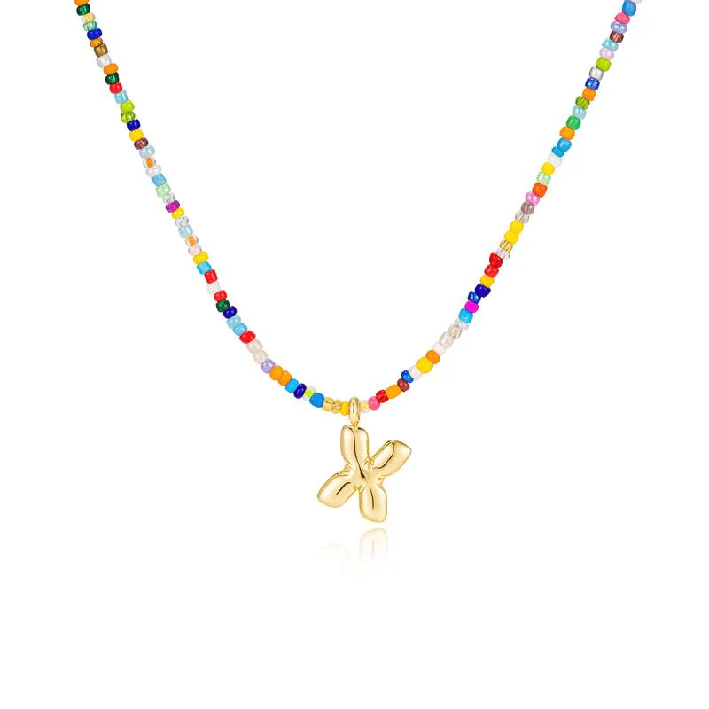 💜LAST DAY PROMOTION - 50%OFF💜 Letter Beaded Necklace for Women🔤A-Z - Image 23