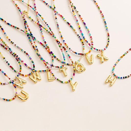 💜LAST DAY PROMOTION - 50%OFF💜 Letter Beaded Necklace for Women🔤A-Z - Image 6