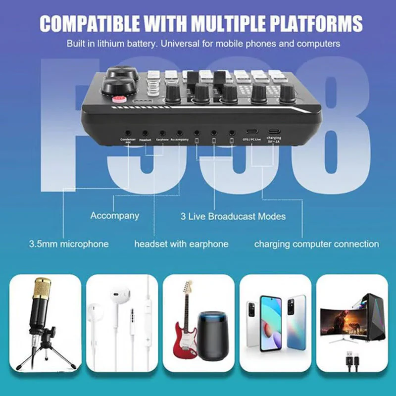 🎉Nieuwjaars Cadeau 50% KORTING!🎙️Live Streaming Audioset (Met Microfoon): Professionele Geluidskwaliteit – Eenvoudig Te Bedienen Voor Streamers! - Image 3