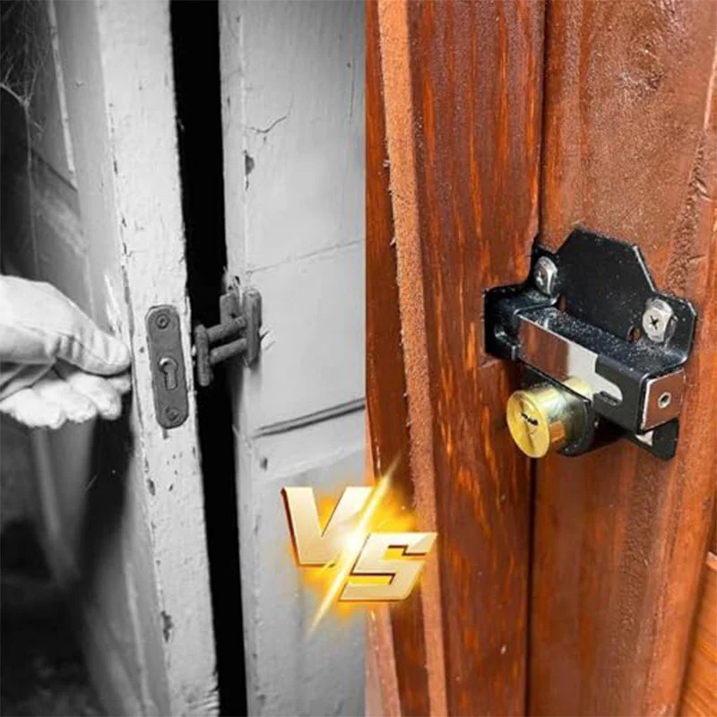 🌞Fris De Lente In Met 50% Korting!🔒 50/70mm Dubbelzijdig Poortslot met Lange Schoot & 5 Sleutels – Robuust IJzeren Slot voor Binnen & Buiten! - Image 2