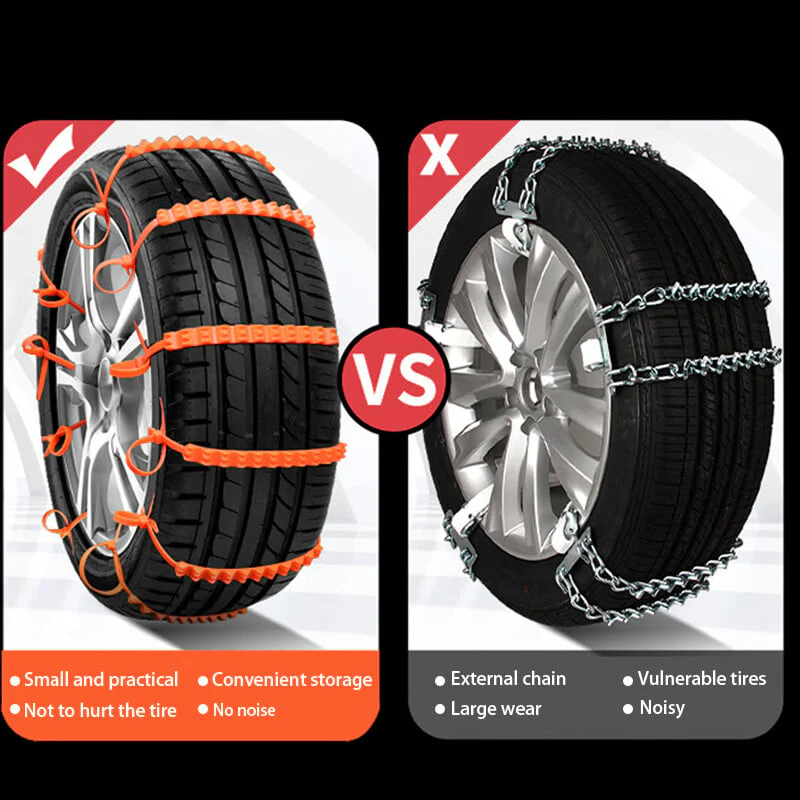 🔥 Winter Auto Antislipkettingen – Super Slijtvast, Eenvoudig Installeren & Universeel (Veilig Rijden in Sneeuw & Ijs!) - Image 3