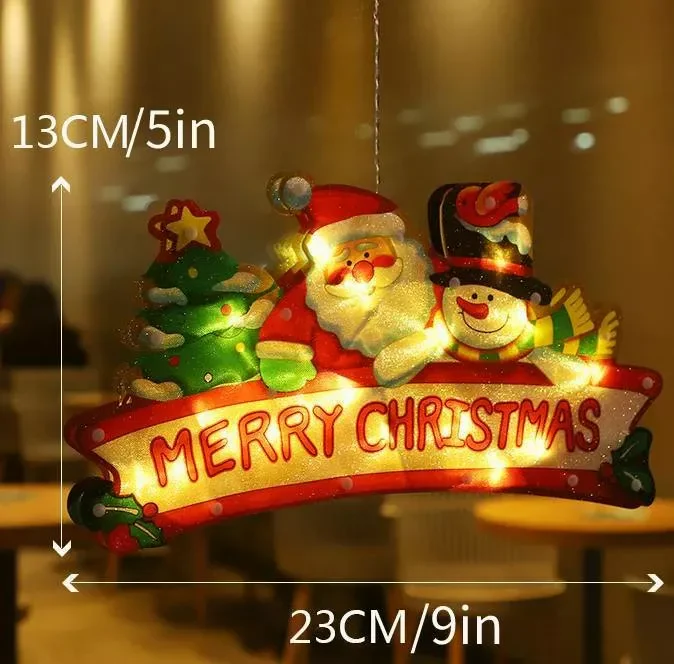 🎄Kerstdeal ALTIJD 25% KORTING✨🎄Kerstvenster-Hanglichten – Meerdere Kerstmotieven, Warme Sfeer Creatie & Meervoudige Toepassingen(Perfect voor Kerstdecoratie!) - Image 10