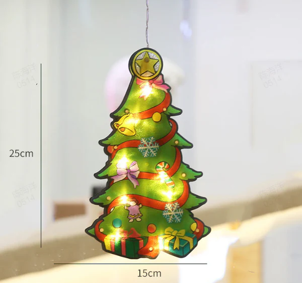 🎄Kerstdeal ALTIJD 25% KORTING✨🎄Kerstvenster-Hanglichten – Meerdere Kerstmotieven, Warme Sfeer Creatie & Meervoudige Toepassingen(Perfect voor Kerstdecoratie!) - Image 18