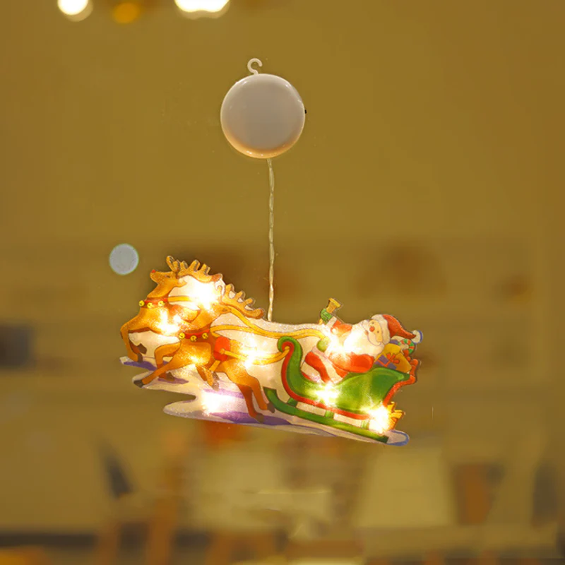 🎄Kerstdeal ALTIJD 25% KORTING✨🎄Kerstvenster-Hanglichten – Meerdere Kerstmotieven, Warme Sfeer Creatie & Meervoudige Toepassingen(Perfect voor Kerstdecoratie!) - Image 21