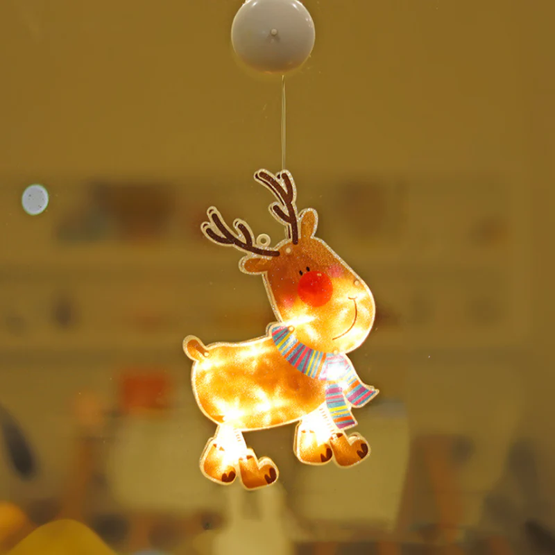 🎄Kerstdeal ALTIJD 25% KORTING✨🎄Kerstvenster-Hanglichten – Meerdere Kerstmotieven, Warme Sfeer Creatie & Meervoudige Toepassingen(Perfect voor Kerstdecoratie!) - Image 24