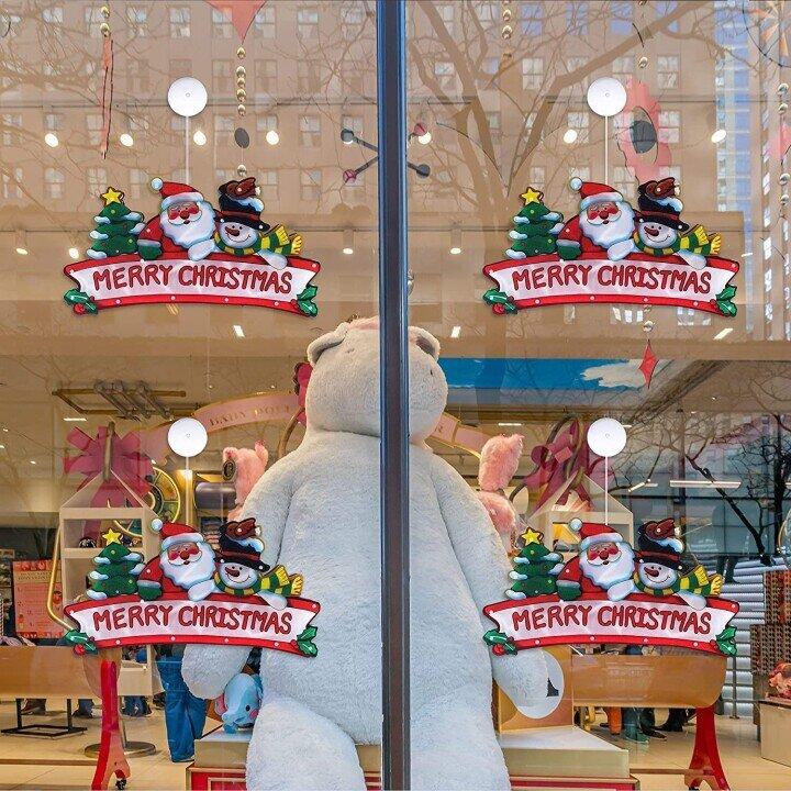 🎄Kerstdeal ALTIJD 25% KORTING✨🎄Kerstvenster-Hanglichten – Meerdere Kerstmotieven, Warme Sfeer Creatie & Meervoudige Toepassingen(Perfect voor Kerstdecoratie!) - Image 5