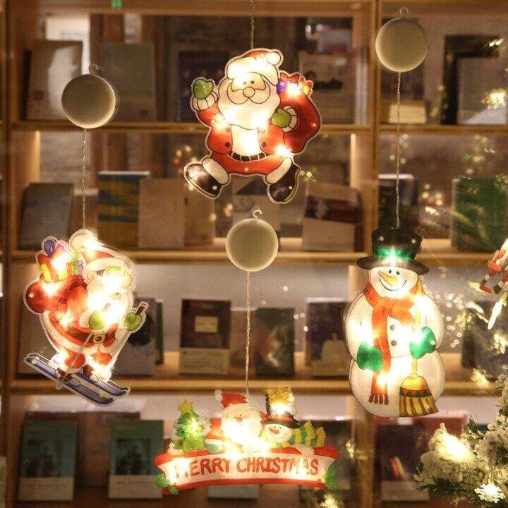 🎄Kerstdeal ALTIJD 25% KORTING✨🎄Kerstvenster-Hanglichten – Meerdere Kerstmotieven, Warme Sfeer Creatie & Meervoudige Toepassingen(Perfect voor Kerstdecoratie!) - Image 6