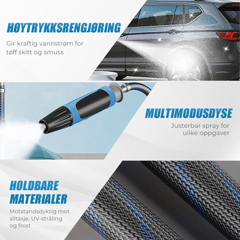 🎉Nieuwjaars Cadeau 50% KORTING!🚗Multifunctionele Hogedruk Spuitpistool Slangset: Krachtige Reiniging + Meerdere Sproeimodi – Perfect Voor Auto's & Tuin! - Image 2