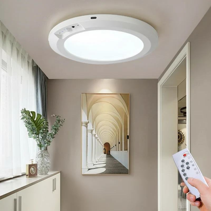 🌞Fris De Lente In Met 50% Korting!💡Magnetische Bewegingssensor Plafondlamp – Geen Boren, Geen Gedoe, Slimme Verlichting! - Image 4