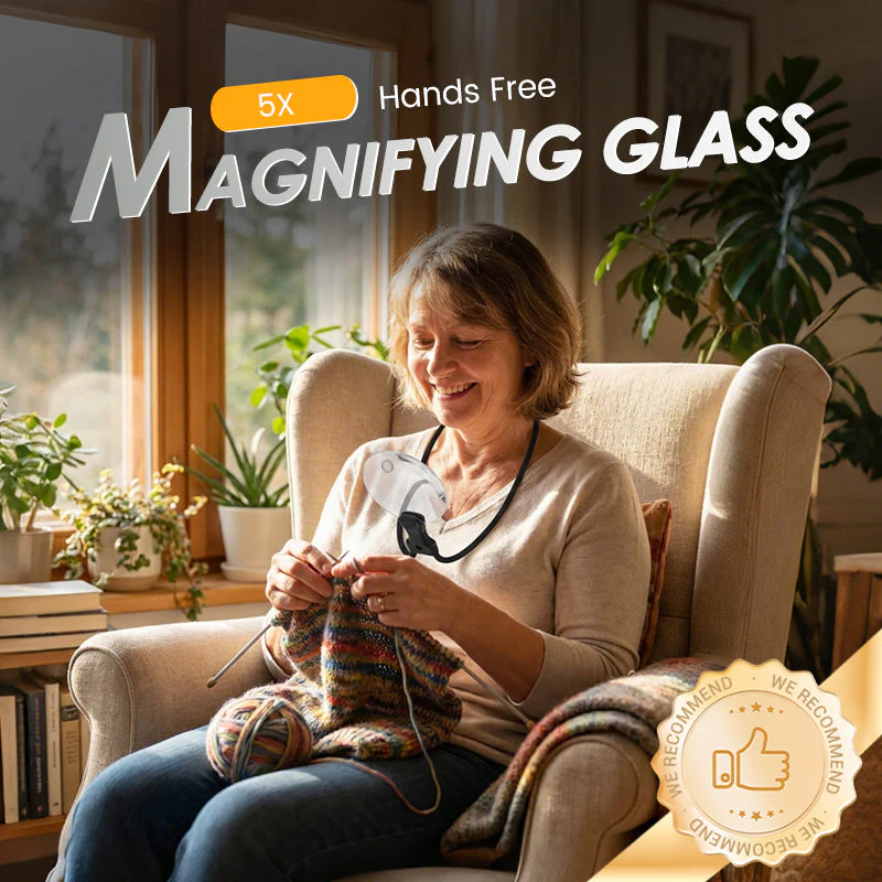 Handenvrij Vergrootglas met 5x Vergroting