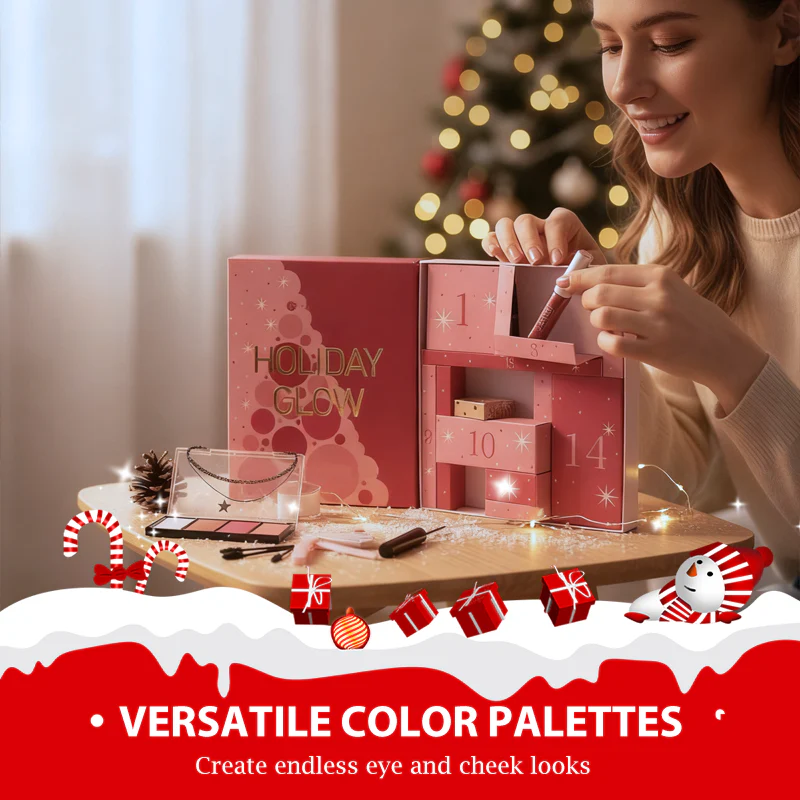 🎁💄 Make-up Adventskalender Cadeauset – Alles-in-één Kit, 40-Kleuren Oogschaduw & Dagelijks Verrassing(Perfect Cadeau!) - Image 6