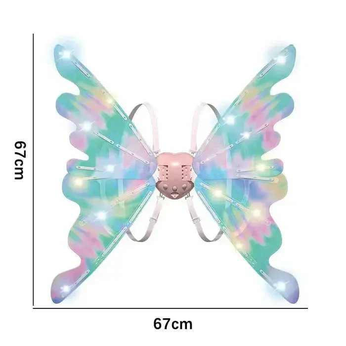 🦋✨ Kinder Elektrische Vlinder Feeënvleugels – Flapperend LED Licht, Gradiënt Ontwerp & Comfortabel Voor Verkleedfeestjes! 👧 - Image 10