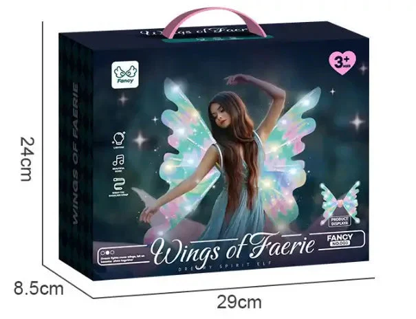 🦋✨ Kinder Elektrische Vlinder Feeënvleugels – Flapperend LED Licht, Gradiënt Ontwerp & Comfortabel Voor Verkleedfeestjes! 👧 - Image 11