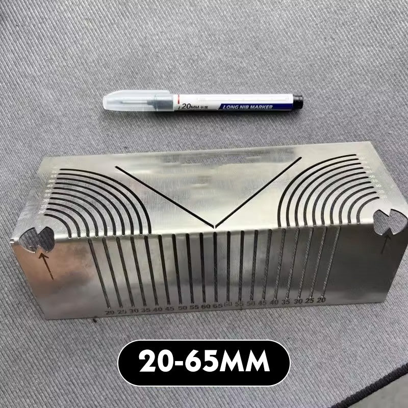 🔧📏 Vierkante Roestvrijstalen Markeer Liniaal – Precisie 90° Booghoek & Breed Meetbereik (20-80mm)! - Image 11