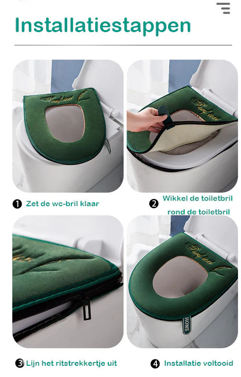 🌞Fris De Lente In Met 50% Korting!🧷 Borduurpatroon Toiletzittingkussen – PU Waterdichte Achterkant | Warm, Antislip & Eenvoudig Schoon te Maken! - Image 10