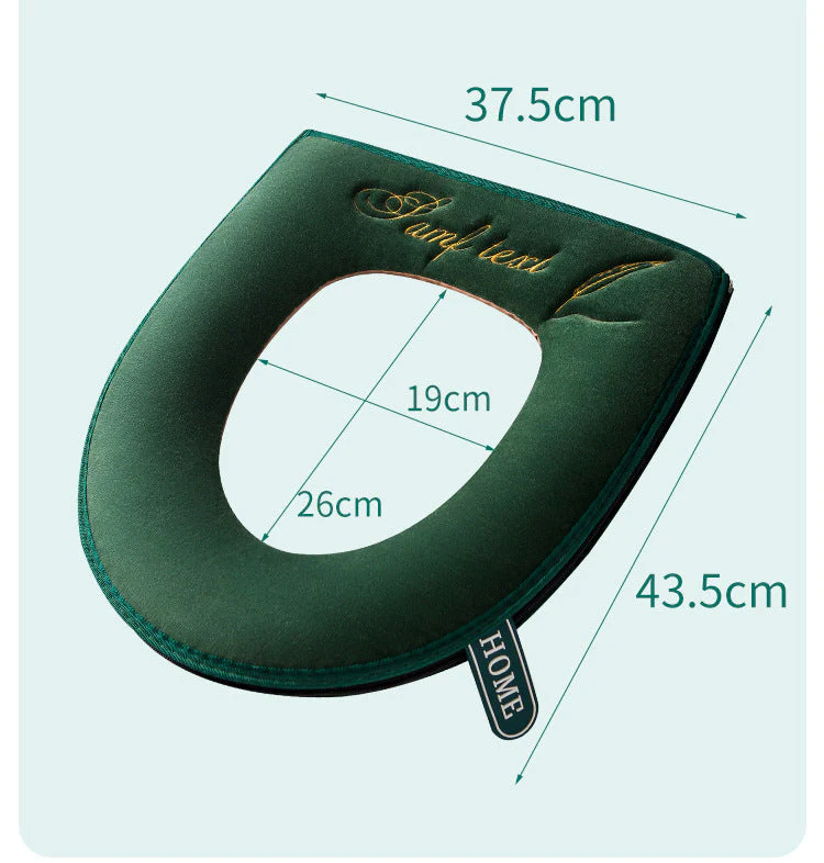 🌞Fris De Lente In Met 50% Korting!🧷 Borduurpatroon Toiletzittingkussen – PU Waterdichte Achterkant | Warm, Antislip & Eenvoudig Schoon te Maken! - Image 11