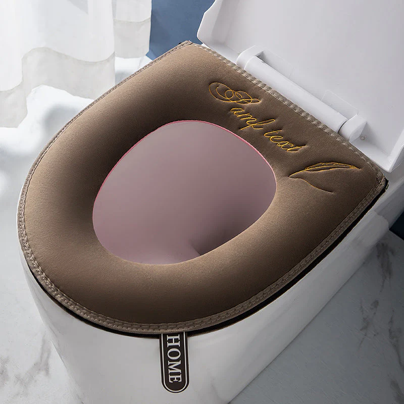 🌞Fris De Lente In Met 50% Korting!🧷 Borduurpatroon Toiletzittingkussen – PU Waterdichte Achterkant | Warm, Antislip & Eenvoudig Schoon te Maken! - Image 3