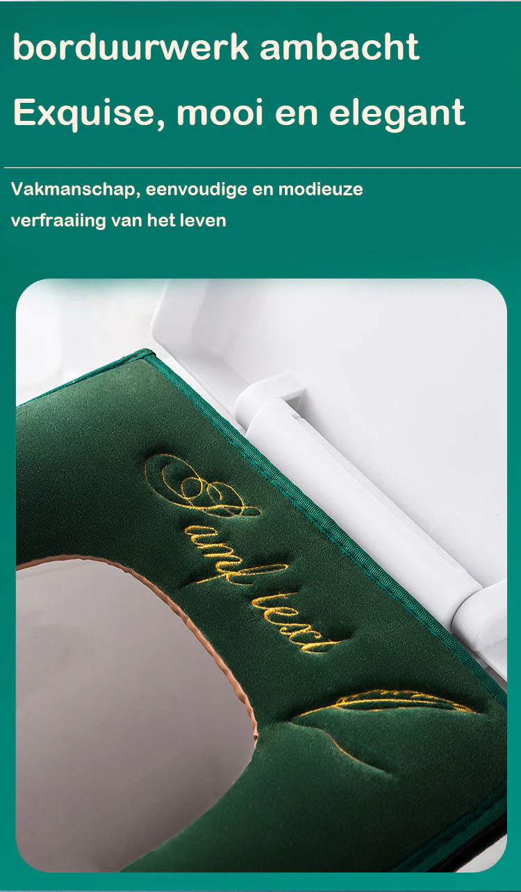 🌞Fris De Lente In Met 50% Korting!🧷 Borduurpatroon Toiletzittingkussen – PU Waterdichte Achterkant | Warm, Antislip & Eenvoudig Schoon te Maken! - Image 4