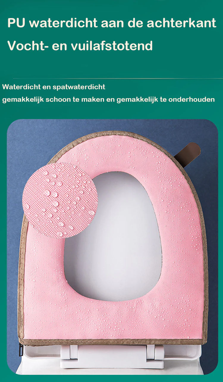 🌞Fris De Lente In Met 50% Korting!🧷 Borduurpatroon Toiletzittingkussen – PU Waterdichte Achterkant | Warm, Antislip & Eenvoudig Schoon te Maken! - Image 5