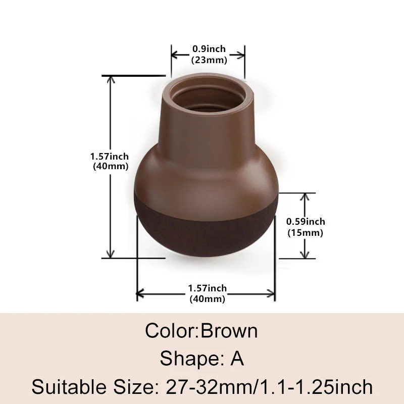 💘Valentijnsaanbieding: 50% Korting!🪑Stoelpootdoppen met Vilten Onderlaag – Universeel Pasvormig voor Schuine Poten & Stil Bewegen! - Image 37