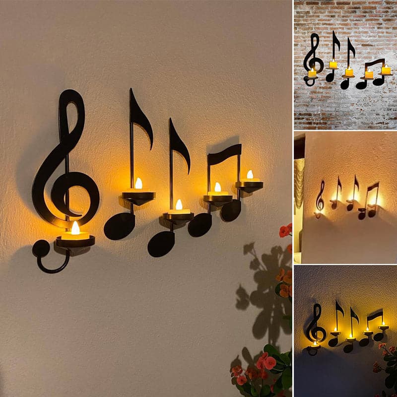 ✨ Netherlshop™ Muzieknoot Wandkandelaar – Unieke Wanddecoratie, Warme Ambiance & Muzikale Stijl (Breng Emotie & Stijl in Huis!) - Image 11